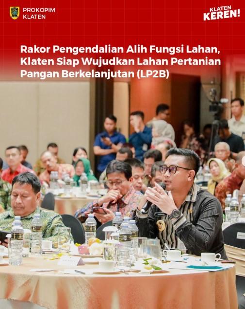 Rapat Koordinasi Pengendalian Alih Fungsi Lahan Sawah di Provinsi Jawa Tengah