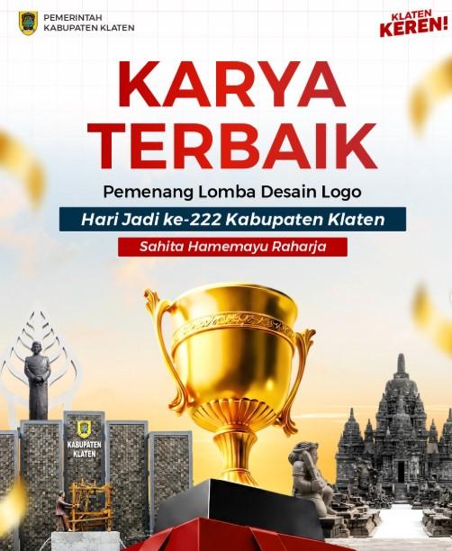 Daftar pemenang lomba logo hari jadi ke-222 Kabupaten Klaten