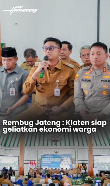 Bupati Hamenang Hadiri Rembug Jawa Tengah wilayah Karisidenan Surakarta (Subosukowonosraten)