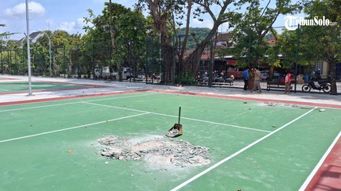 Peresmian STC Pringgodani Wonogiri Gagal : Gegara Lapangan Tenis Rusak, Hanya 1 Layak Pakai