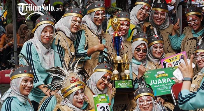 Ribuan Peserta Meriahkan Lomba Jalan Sehat HKN ke-61 di Klaten, Unjuk Aksi Kreatif Ajak Hidup Sehat