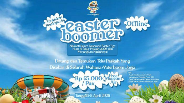 Meriahkan Paskah di Waterboom Jogja : Tiket Cuma Rp65 Ribu, Banjir Hadiah Bisa Dibawa Pulang!