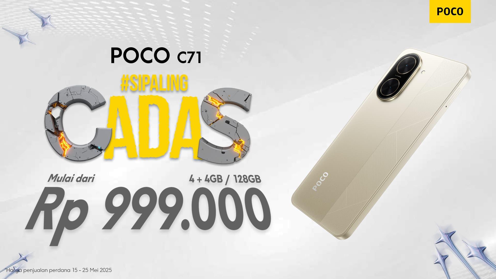 SiPalingCadas POCO C71 Hadir dengan Performa dan Harga Paling Ekstrem!