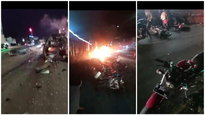 Kecelakaan Beruntun Terjadi di Persimpangan Exit Tol Bawen, Saksi: Truk Tabrak 7 Mobil dan 7 Motor