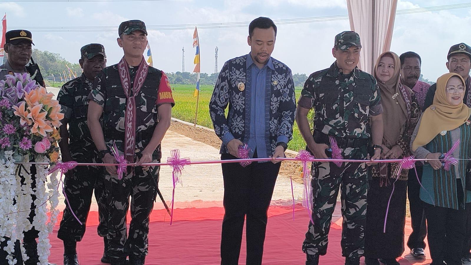 Jalan Beton di Karangwungu Klaten Diresmikan Wabup Benny, Hasil Sinergi Lintas Elemen Masyarakat