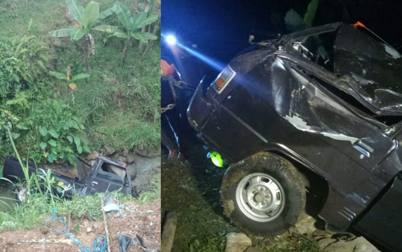 Colt L300 Terjun ke Jurang Sedalam 15 Meter di Karanganyar, Sopir Selamat, Sempat Merangkak Naik