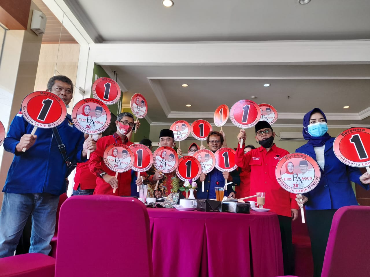 EA dapat Nomor Urut 1 dalam Pilkada Sukoharjo 2020, Wardoyo Sebut Sebagai Angka Identik Menang