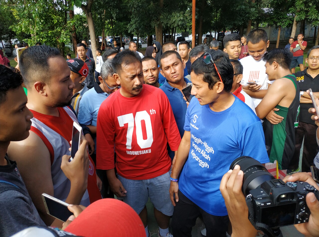Jika Terpilih dalam Pilpres 2019, Sandiaga Uno Diminta Rintis Satu Desa Satu Lapangan Basket