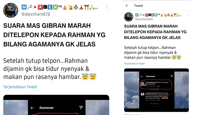 Viral Video Suara Gibran Marahi Netizen di Twitter, Ternyata Hoaks: Itu Bukan Suara Saya