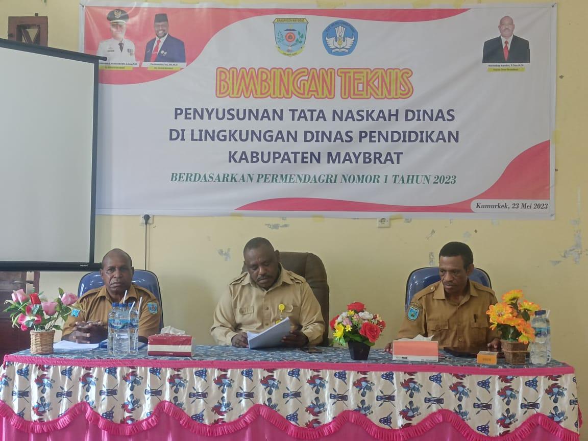ASN Disdik Maybrat Diwajibkan Patuhi Tata Naskah Dinas