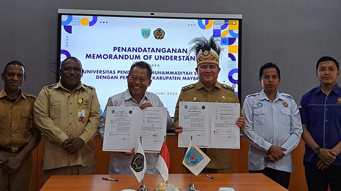 Pemkab Maybrat Teken MoU dengan UNIMUDA Sorong, Ketersediaan Tenaga Pendidik Jadi Prioritas