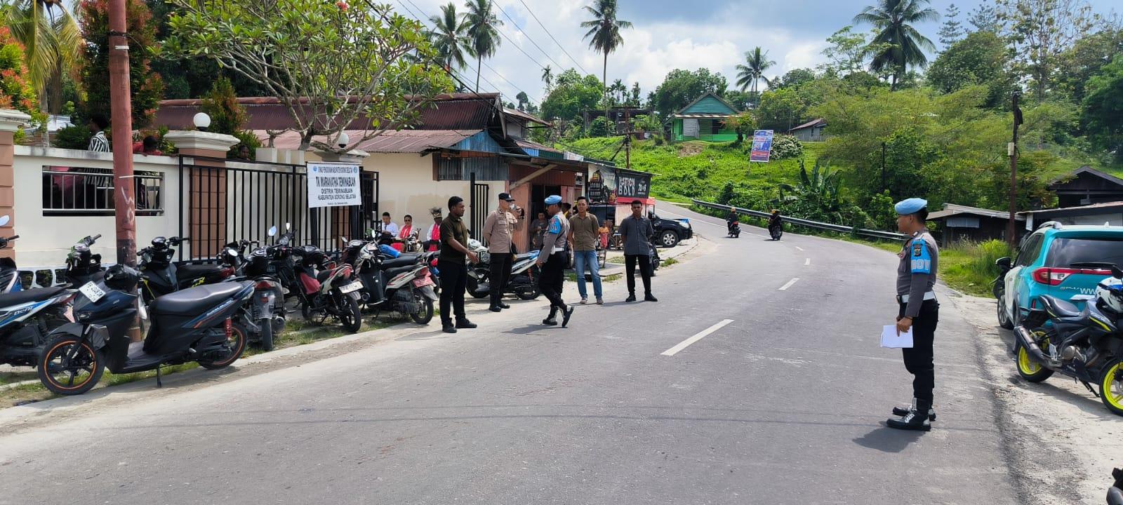 38 Personel Polres Sorong Selatan Diterjunkan Amankan Ibadah HUT ke 67 GKI