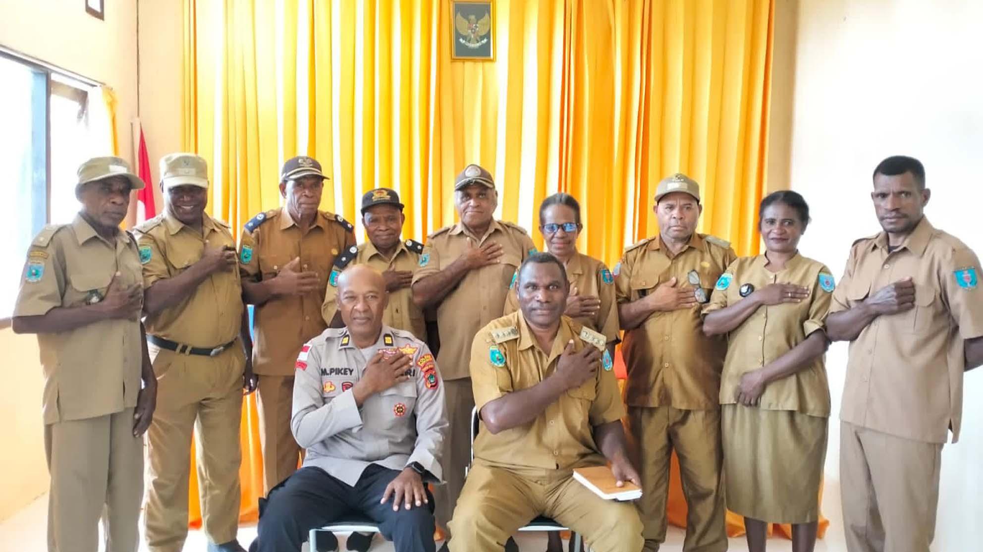 Polres Maybrat Tatap Muka dengan Warga Distrik Ayamaru Tengah, Komitmen Dukung Tahapan Pilkada