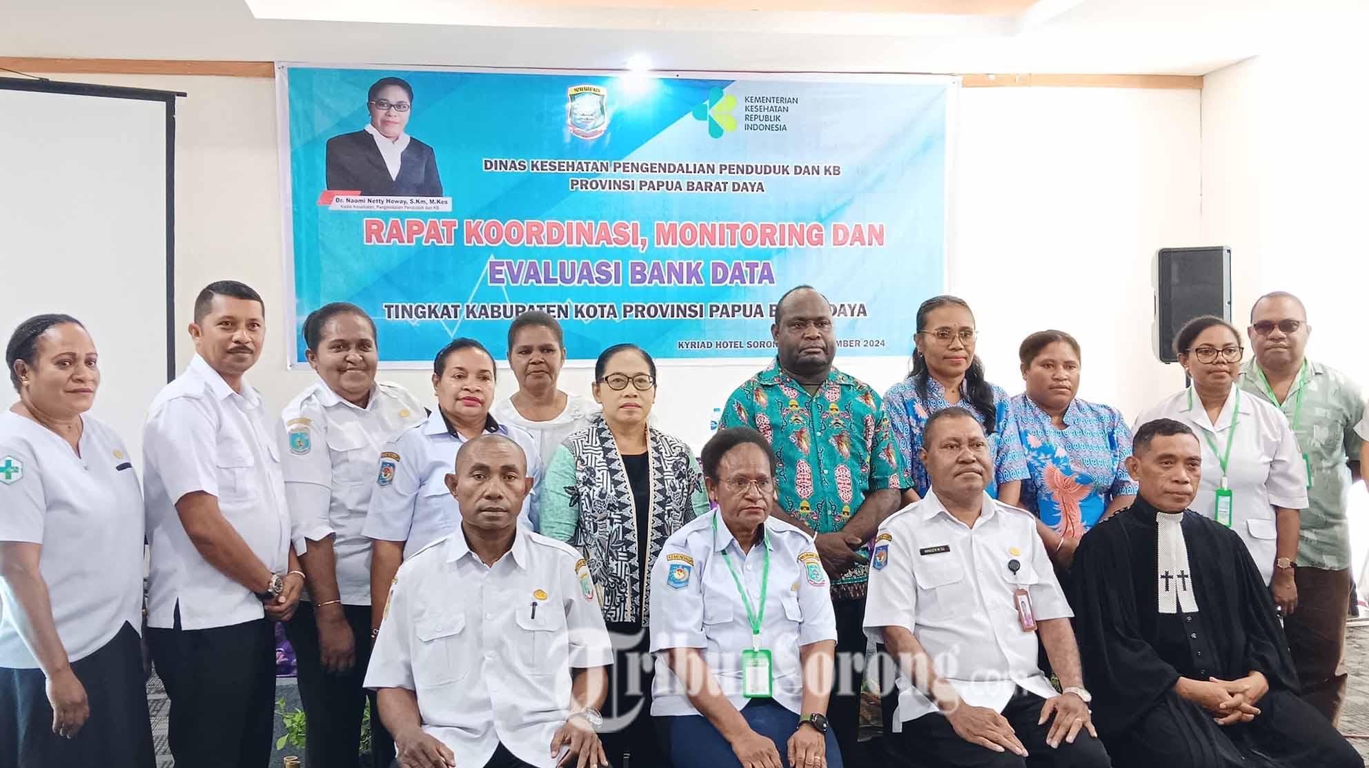 Dinkes Papua Barat Daya Evaluasi Bank Data Kesehatan Tingkat Provinsi dan Kabupaten/Kota