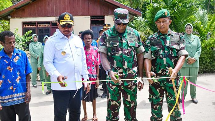 TMMD Ke-122 di Kampung Saporkren Raja Ampat Berakhir, Sejumlah Program Infrastruktur Diresmikan