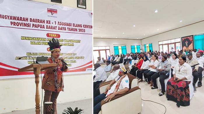 Kepala Kesbangpol Papua Barat Daya Ingatkan Peran Ormas dalam Musda Ke-I Asosiasi Elang Center