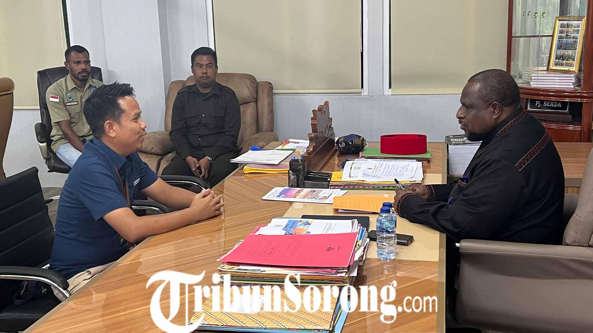 Siap-Siap Kepala dan Aparat Kampung Tercover JKN-KIS, BPJS Kesehatan dan Sekda Maybrat Koordinasi