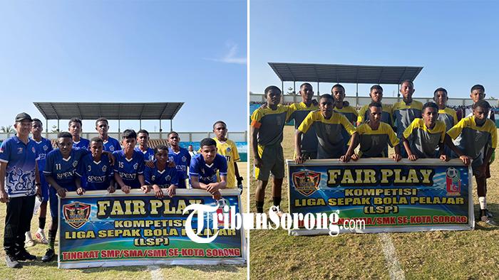 SMPN 3 dan SMAN 4 Kota Sorong Juara Liga Sepak Bola Pelajar 2025