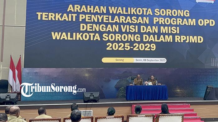 Arahan Wali Kota Sorong pada Rapat Perdana dengan Seluruh Pimpinan Perangkat Daerah