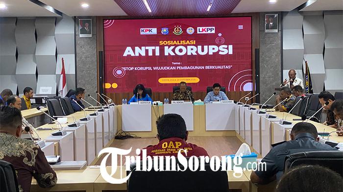 Pemkab Sorong Sosialisasi Antikorupsi 2 Hari, Bekali PD Aturan Hukum Pengadaan Barang dan Jasa