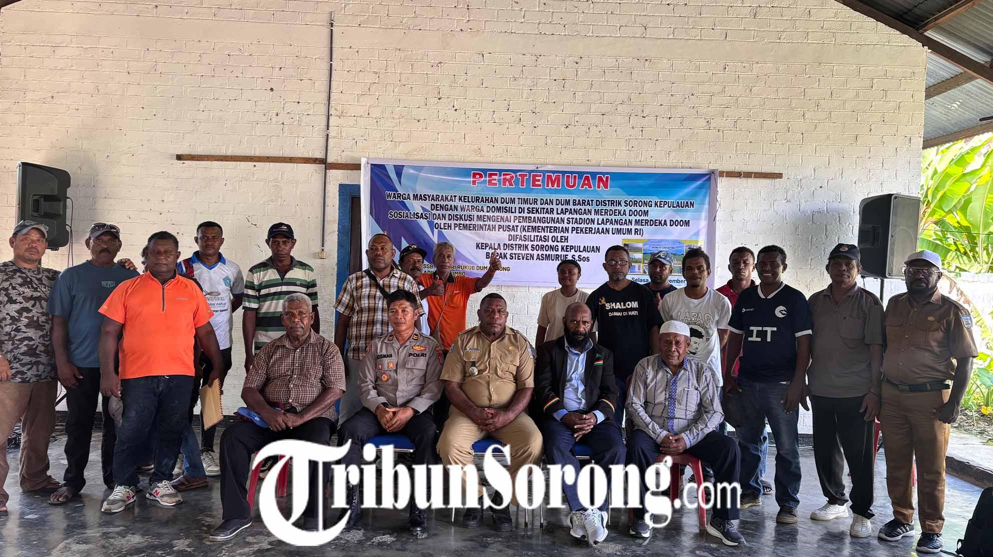 Warga Pulau Doom Sorong Dukung Penuh Pembangunan Stadion Merdeka, Proyek Siap Jalan 2026