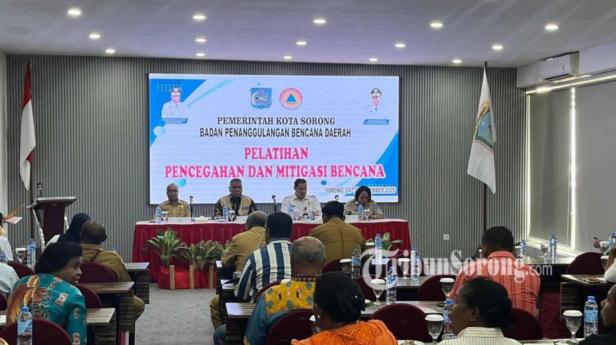 BPBD Kota Sorong Latih Lurah dan Warga Hadapi Potensi Bencana