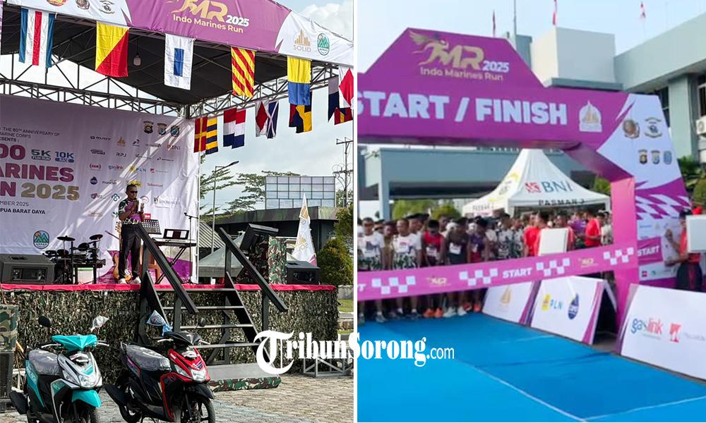 Ribuan Pelari Meriahkan Indo Marines Run 2025 Sorong, Danpasmar 3: Event Berstandar Internasional