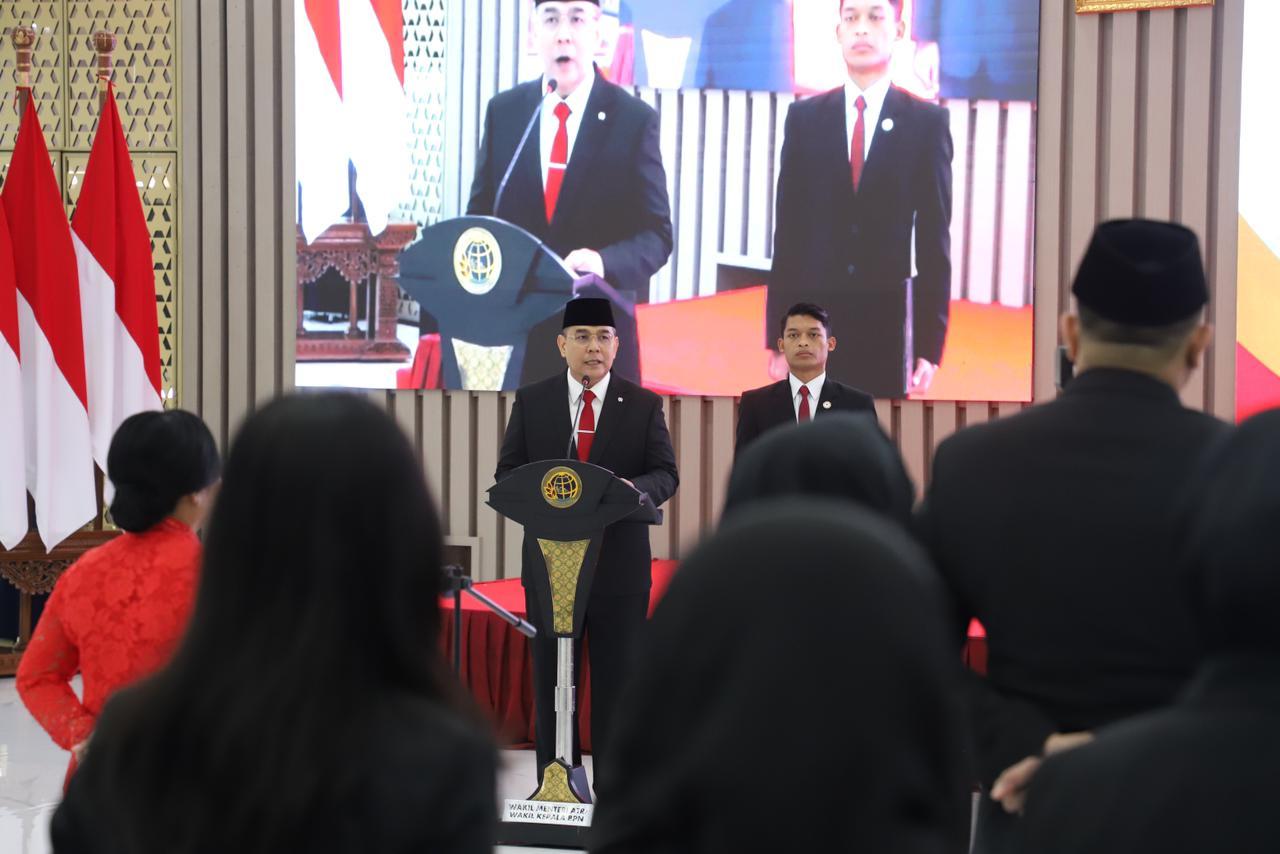 Wamen ATR/BPN Lantik 180 Pejabat: Pelayanan Harus Akurat dan Aplikatif