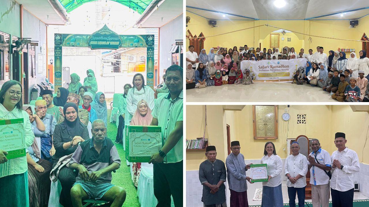 Poltekkes Kemenkes Sorong Gelar Safari Ramadan, Santuni Anak Yatim dan Lansia di 2 Lokasi