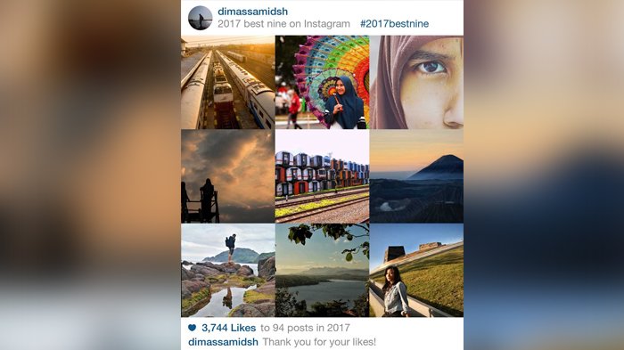 Begini Caranya Bikin 2017 Best Nine, 9 Foto yang Paling Banyak di Like di Instagram Kamu!