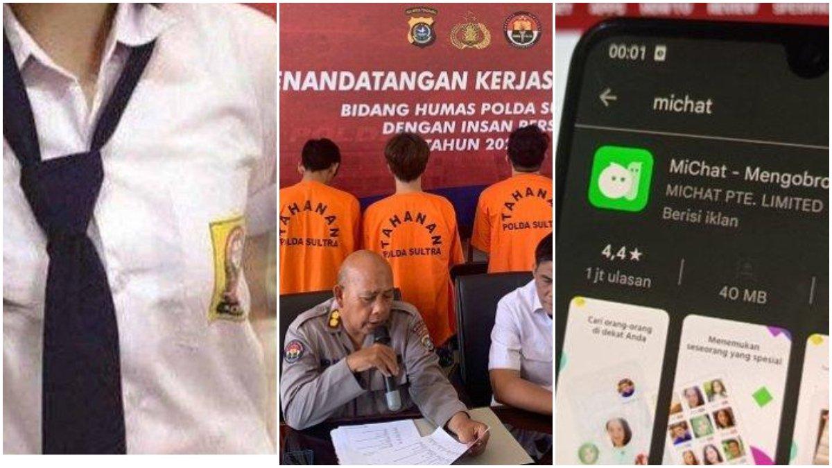 BEJAT Gadis-gadis Termasuk Siswi SMP di Kendari Dijual Online di MiChat, 5 Pria Dicokok Polisi