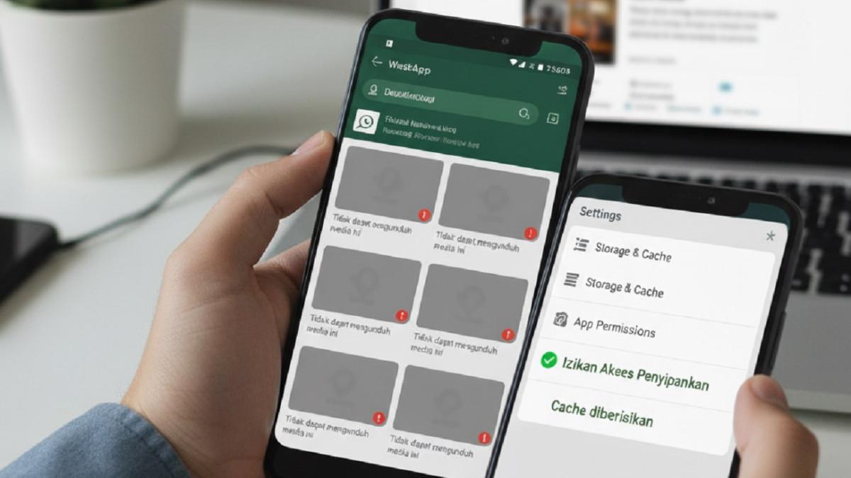 GAGAL UNDUH FOTO DAN VIDEO - Kenapa foto & video WhatsApp sering gagal didownload di Android? Ini jalan keluar mudah yang perlu kamu tahu