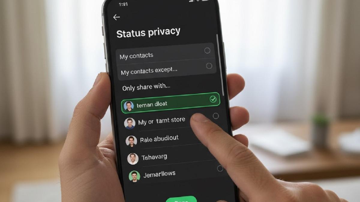 ATUR SIAPA SAJA YANG MELIHAT STATUS - WhatsApp menyediakan pengaturan privasi yang memungkinkan pengguna membatasi siapa saja yang bisa melihat status mereka.