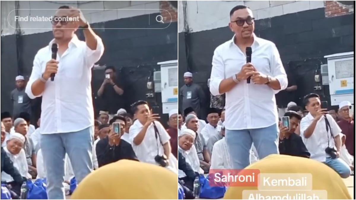 Dalam situasi yang penuh ketakutan itu, Ahmad Sahroni mengaku hanya bisa mengandalkan dirinya sendiri.