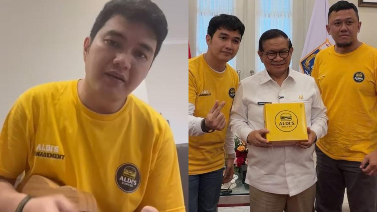 Aldis Burger usaha milik Aldi Taher viral hingga antrean mengular.