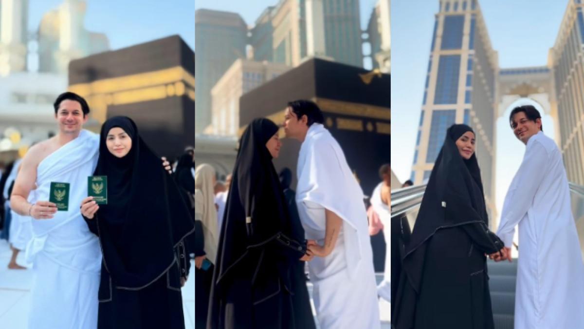 Resmi Menikah Lagi, Andrew Andika Pamer Pose Depan Kabah, Pegang Buku Nikah Bareng Violentina Kaif