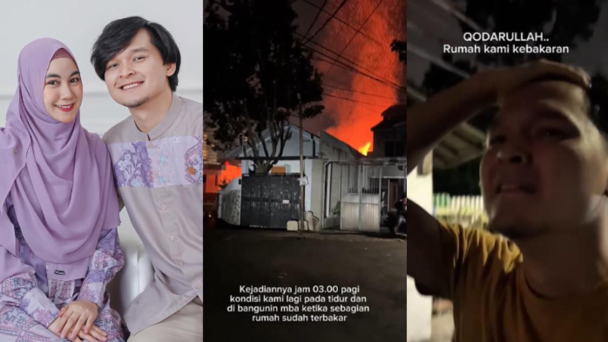 KEBAKARAN - Anisa Rahma eks Cherrybelle umumkan rumahnya kebakaran. Anandito Dwis sang suami tak mampu menahan tangis.