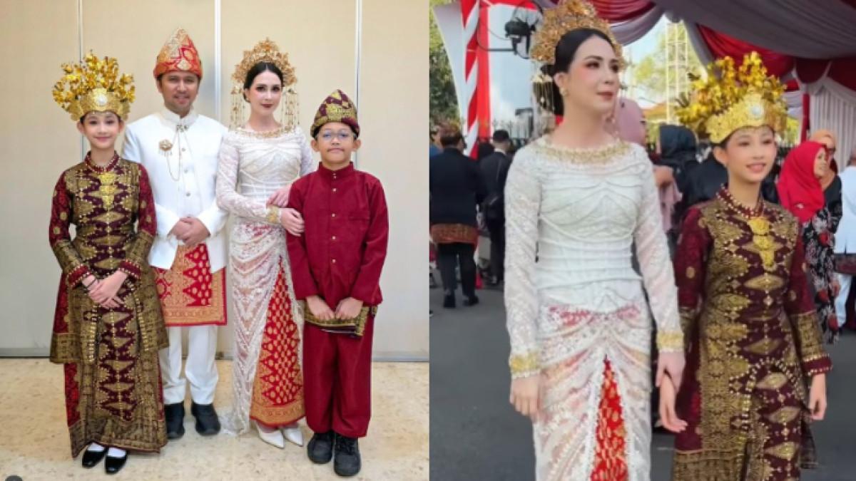 PENAMPILAN SAAT HUT RI - Arumi Bachsin dan Emil Dardak, mencuri perhatian saat hadiri upacara HUT ke-80 RI.