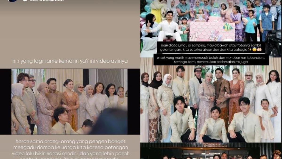 Beredarnya potongan video yang memperlihatkan Aurel tidak ikut berfoto bersama keluarga besar Atta.