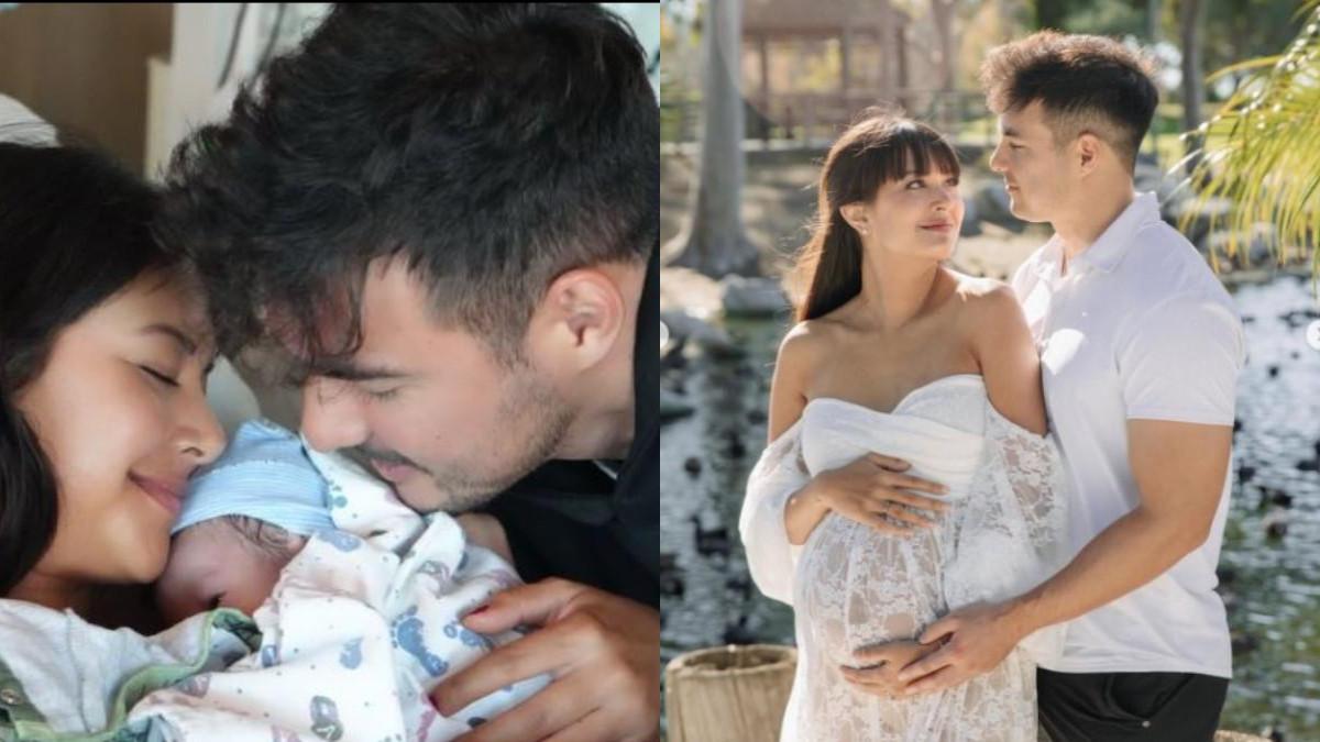 Aurelie Moeremans membagikan foto perdana dirinya bersama bayi laki-lakinya yang baru lahir.