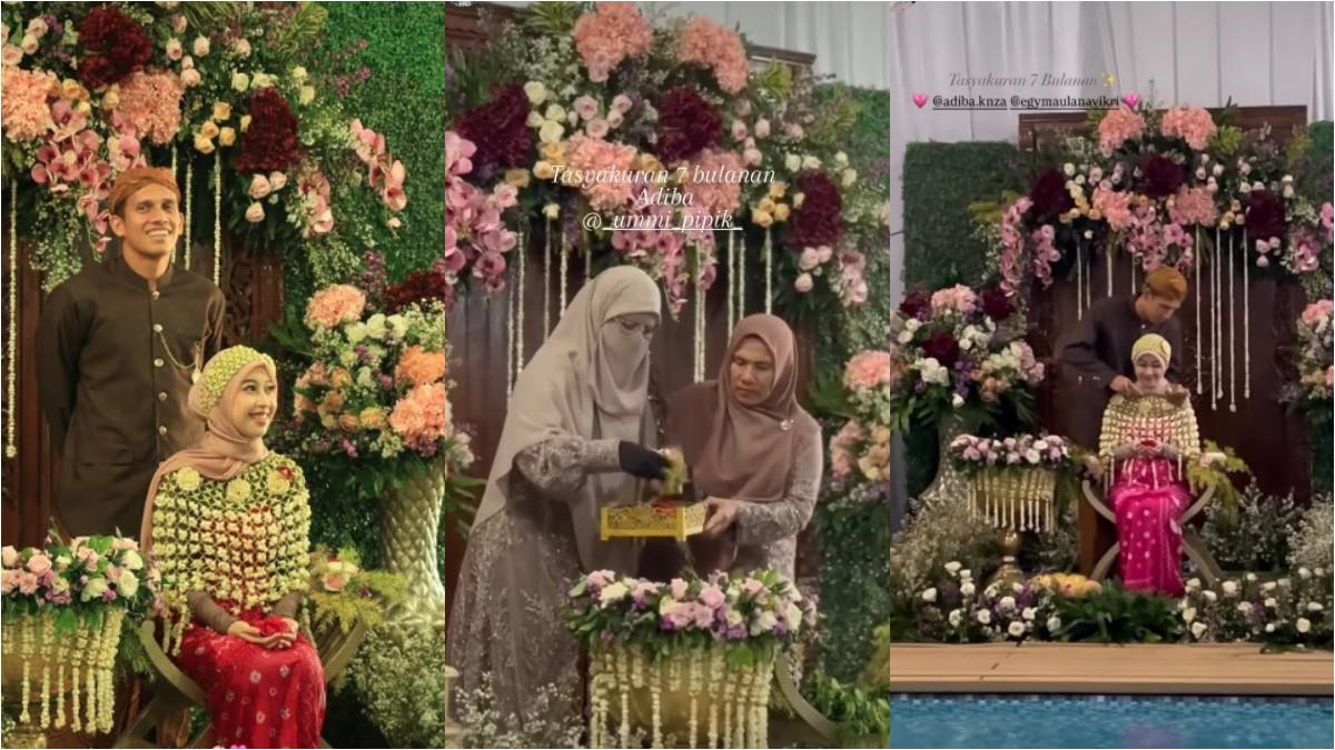 7 Potret Adiba Khanza & Egy Maulana Gelar Acara Tujuh Bulan Kehamilan, Terungkap Jenis Kelamin Bayi