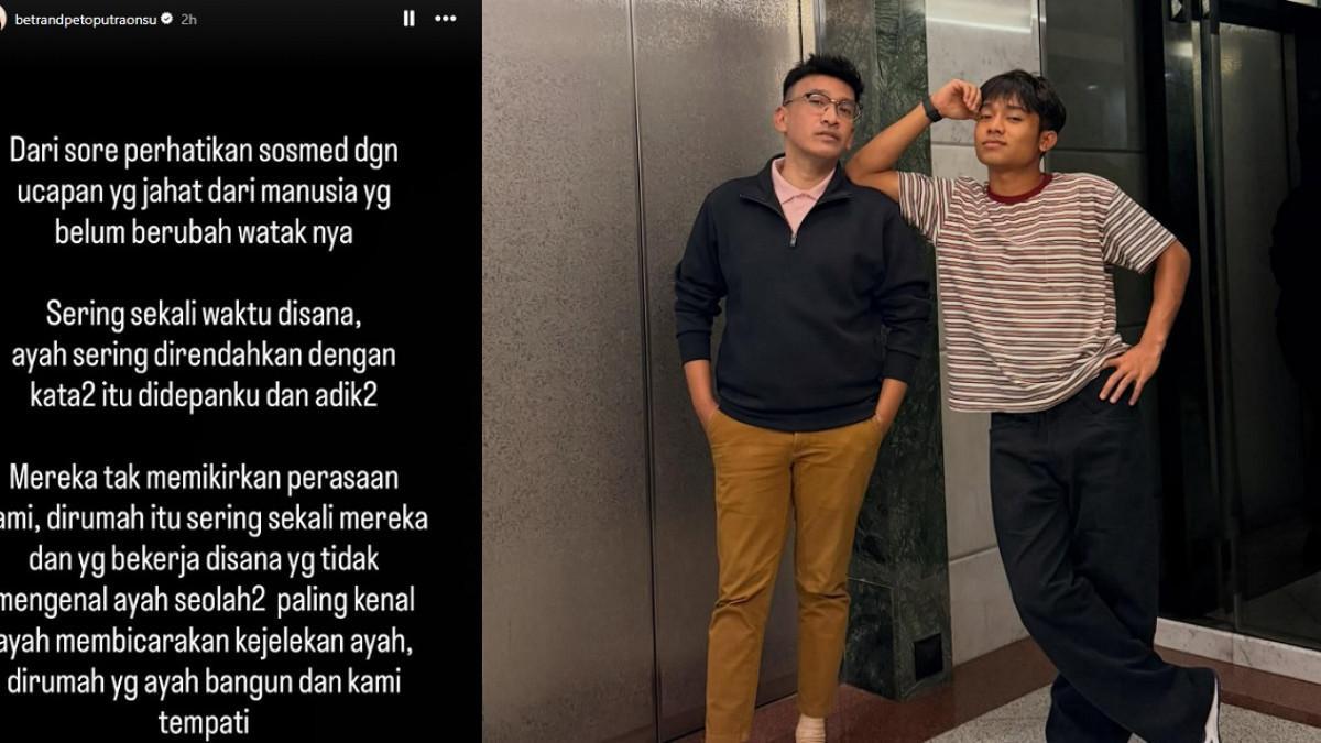 Betrand Peto menunjukkan keberpihakannya kepada Ruben di tengah berbagai persoalan yang sedang dihadapi sang ayah.