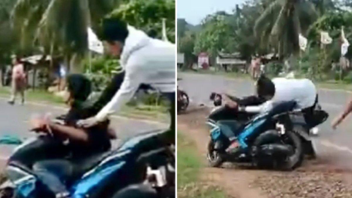 DETIK-DETIK Korban Pencurian Motor di Lampung Tendang Pelaku hingga Terpental, bak Jagoan Kungfu!