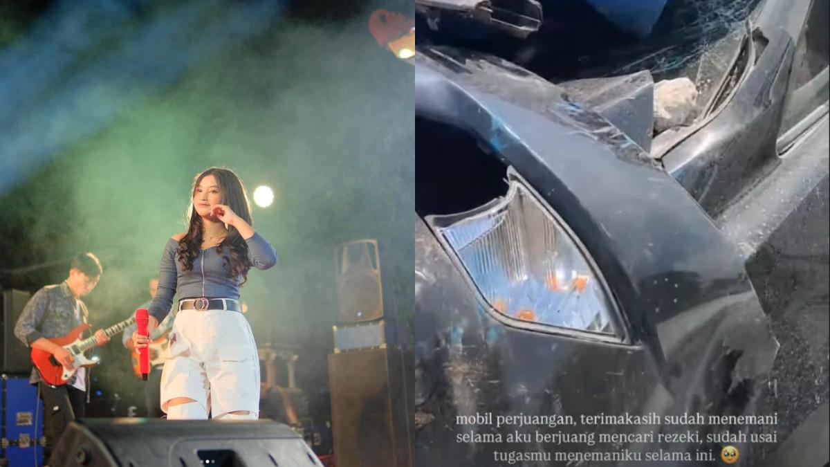 KECELAKAAN - Cantika Davinca membantah tudingan bahwa dirinya yang mengemudi dalam keadaan mabuk dan tanpa SIM.