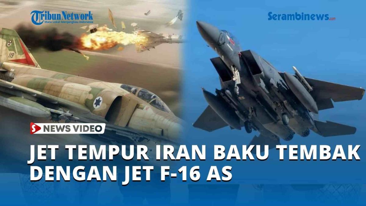 PERANG IRAN - Capture YouTube Serambi News soal baku tembak jet tempur Iran dan Amerika Serikat