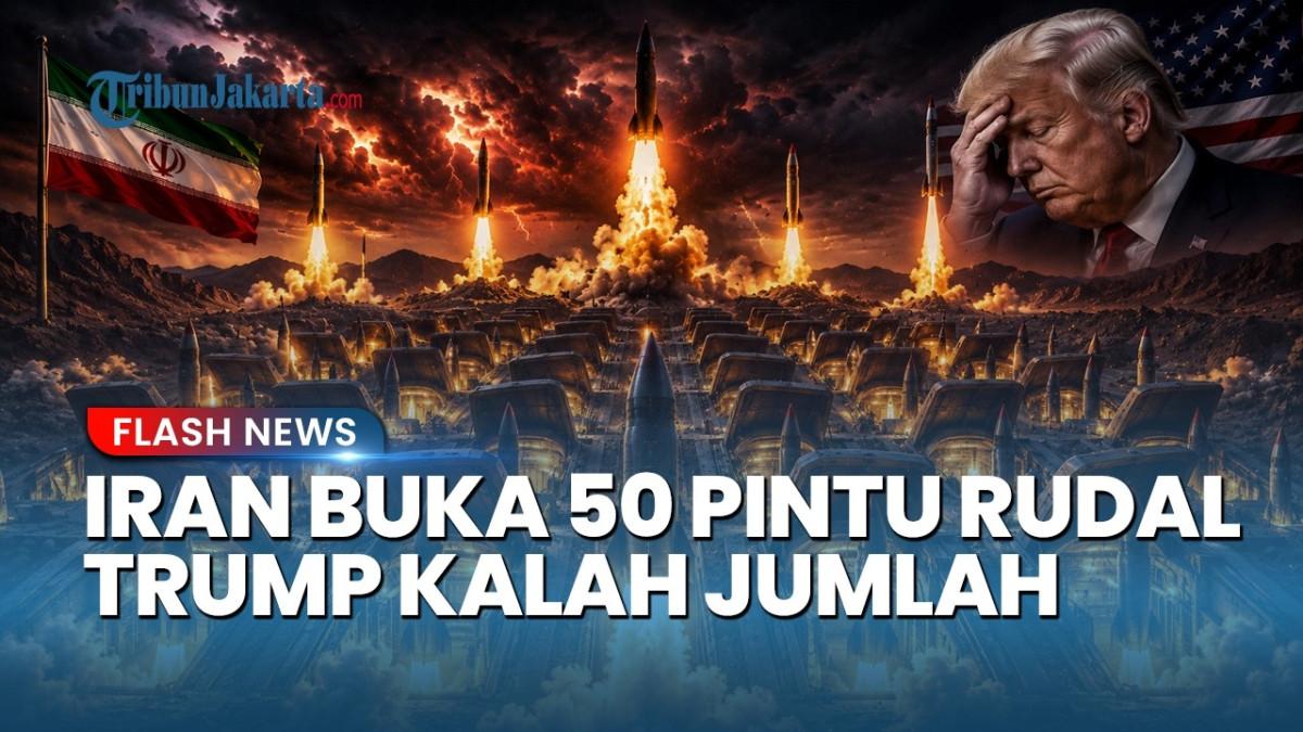PERANG IRAN - Capture YouTube Tribun Jakarta tentang Iran buka 50 pintu rudalnya