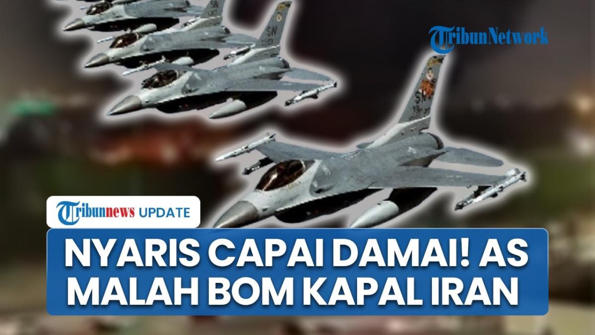 PERANG IRAN - Capture YouTube Tribunnews soal AS bom kapal Iran saat damai hampir disepakati