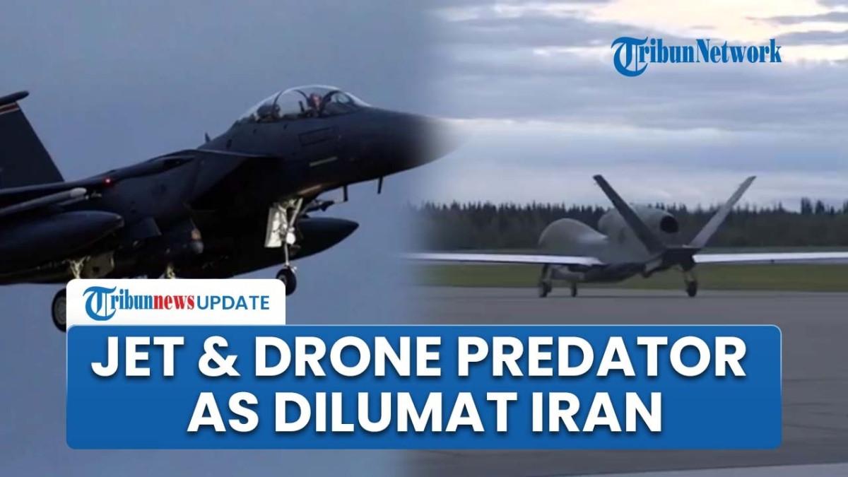 PERANG IRAN - Capture YouTube Tribunnews soal Iran jatuhkan jet tempur dan drone milik AS