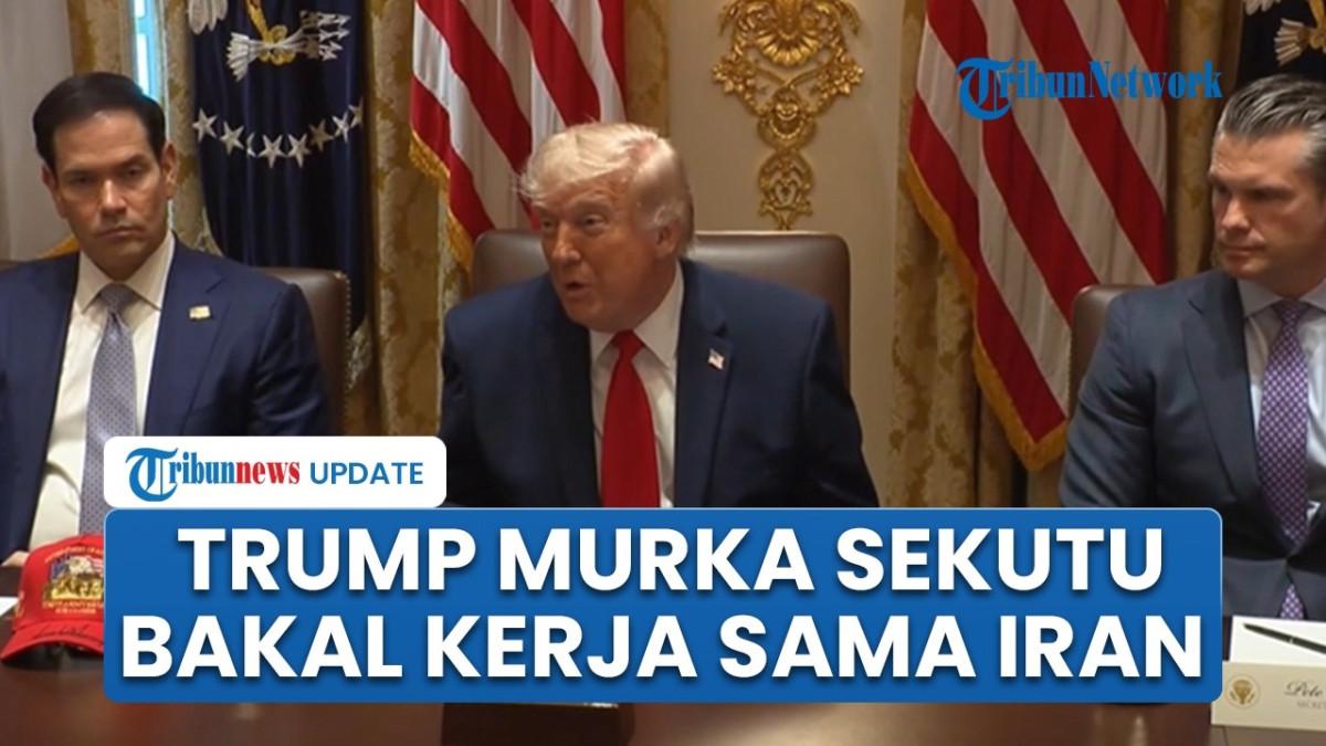 PERANG IRAN - Capture YouTube Tribunnews tentang Trump ancam bakal menyerang Oman