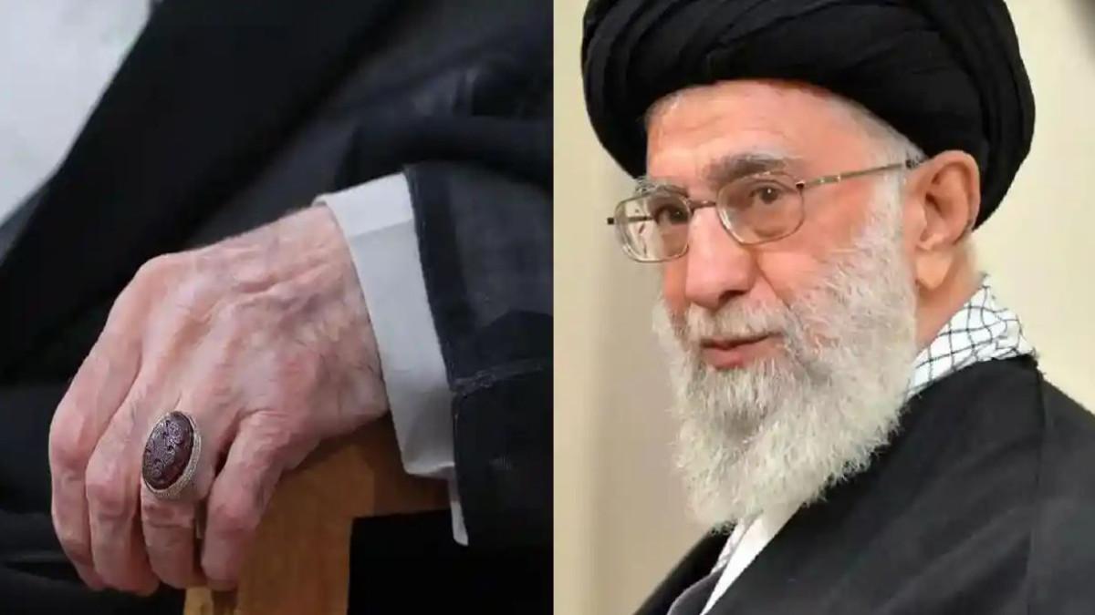 Cincin bertuliskan penggalan ayat suci Alquran yang dipakai Ayatollah Ali Khamenei semasa hidup.